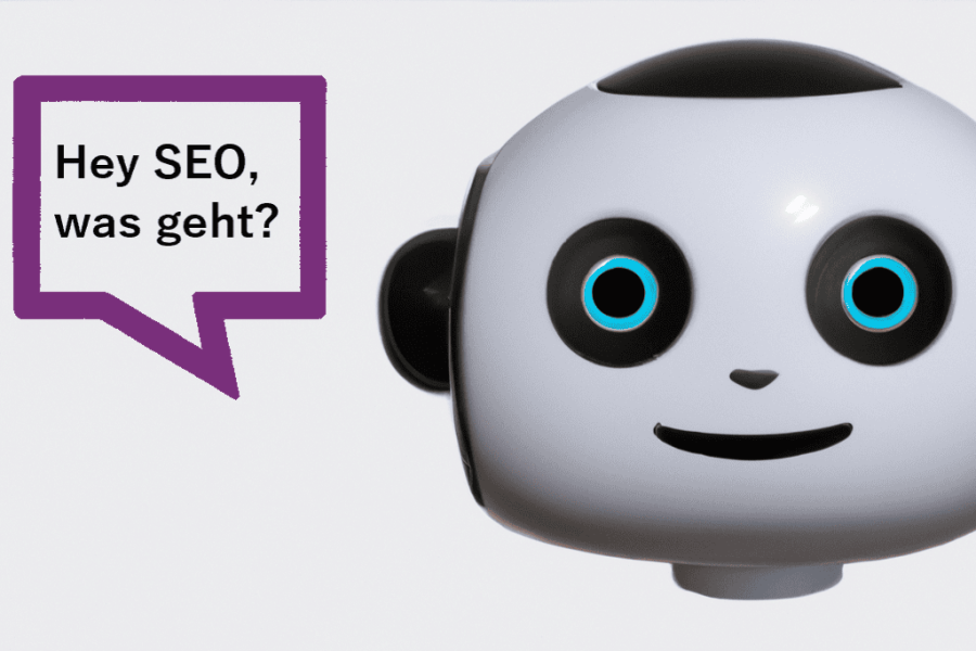 SEO und KI: Ein Chatbot sagt: Hey SEO, was geht?