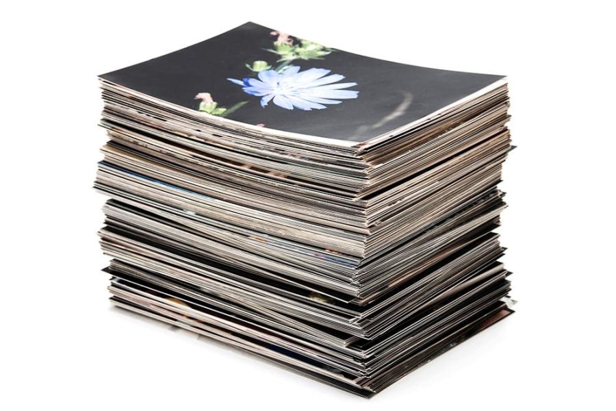 Postkartenstapel